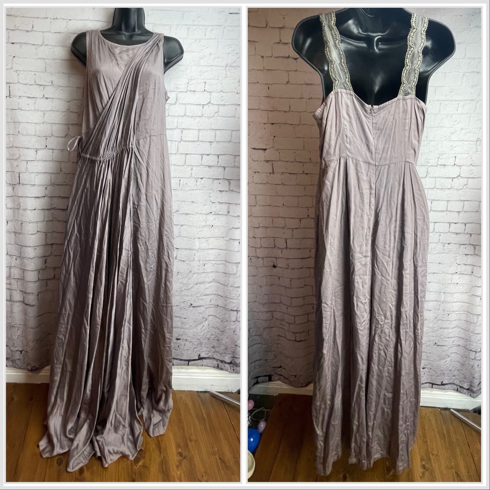 Twinkle Hanspal size large lavender gray romper pantsuit